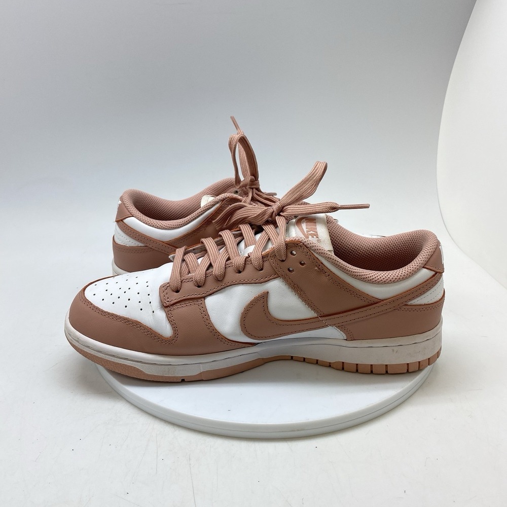 Nike Sneakers Womens 9.5 Dunk Low Retro Rose Whisper Pink Shoes DD1503-118 - Picture 7 of 10